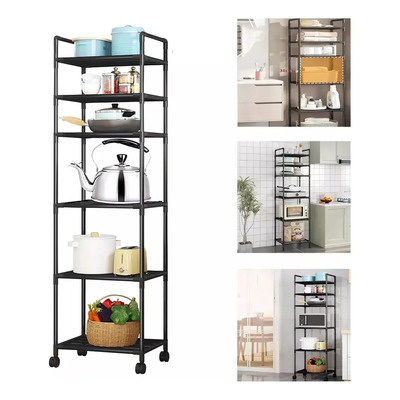 Estante Metálico 6 Niveles Cocina Baño Interior Exterior Bextsrack Gris