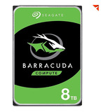 Hdd 8tb Sata Seagate Barracuda 8tb 3.5in 6 Gb/s 5400 Rpm 256 Color Verde