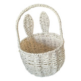 Cesta Tejida De Pascua, Decoración De Pascua Con Orejas De