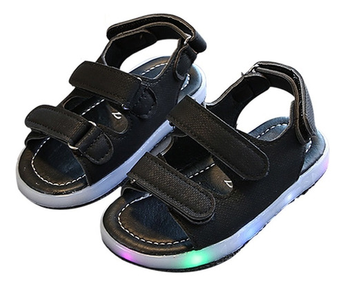 Sandalias Niñas Niño Zapatos Antideslizante Con Luz Led