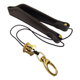 Correia Sax Tenor Barkley Modelo Fit Preta E Dourado