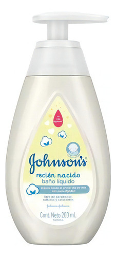 Baño Liquido Recien Nacido Johnson*s Baby 200ml