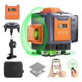 Nivel Laser De 12 Lineas Verde Con Bluetooth Y Pantalla Lcd