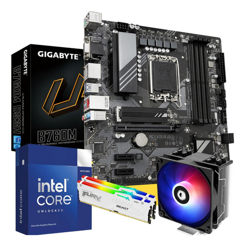 Combo Actualizacion Gamer Intel Core I7 13700k B760 16g Ddr4