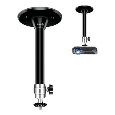 Mebix TRD Soporte Universal para Mini Proyector Ajustable 360° Montaje en Techo o Pared con Base Resistente y Accesorios de Instalación | Meses sin interés