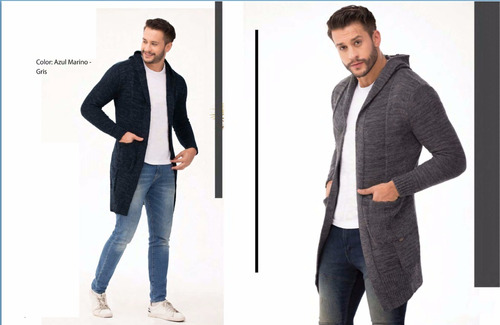 Cardigan Saco Largo De Moda Para Hombre Envío Gratis