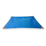 Malla Sombra 4x2 M 90% Raschel Azul Confección Reforzada 