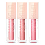 Kit De 3 Lifter Gloss Brillo Labial Maybelline, Tonos Rosas