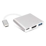 Sanoxy Adaptador Compatible Con Usb-c A Hdmi, 3 En 1 Tipo-c.