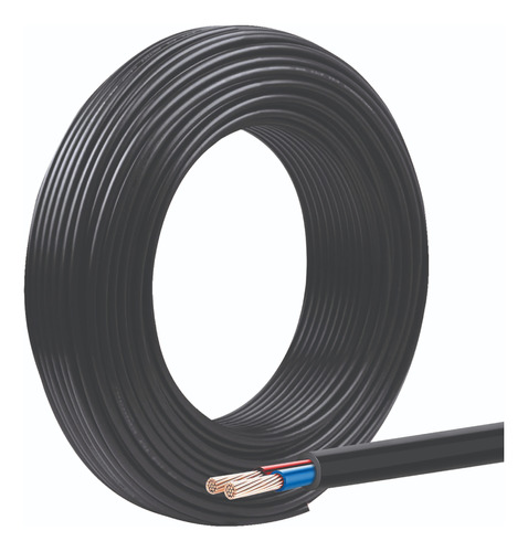 Cable Tipo Taller 2x4mm Negro X 40 Metros Tpr Bipolar