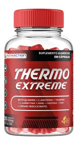 Thermo Extreme - Pré Treino - Nutriaction - 120 Cápsulas