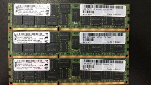 3x Memorias 16gb 2rx4 Pc3l-10600r M393b2g70h0-yh9 