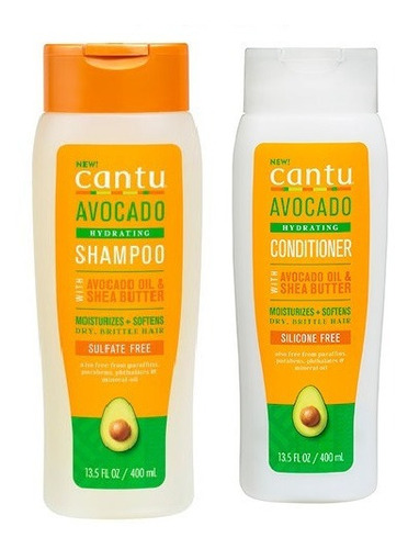 Cantu Curly Hair Pack Shampoo + Acondicionador De Aguacate