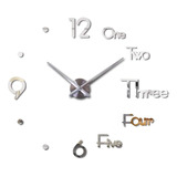 Reloj De Pared Funcional 3d En Madera Con Frente De Aluminio