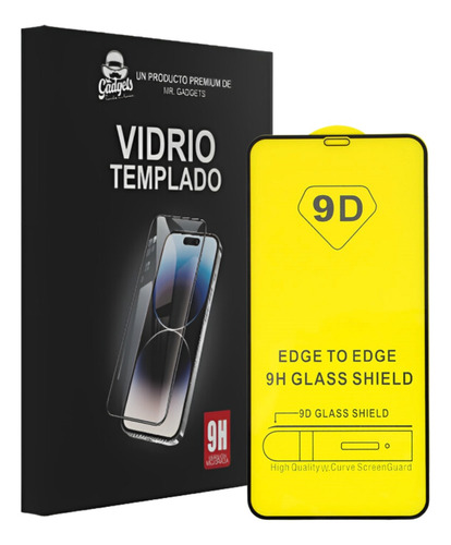 Mica Cristal Vidrio Templado 9d Premium Completa Para iPhone