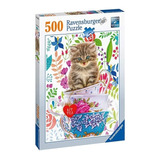 Rompecabezas Gatito Sobre Tazas 500 Piezas Ravensburger