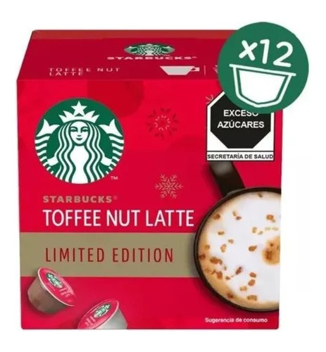 Dolce Gusto Toffee Nut Latte Starbucks 12 Cápsulas 6 Tazas