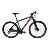 Bicicleta Aro 29 First - 24 Vel. Cubo K7 - Cambio Tourney Tx Cor Preto/vermelho Tamanho Do Quadro 19