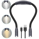 Luz Linterna Lampara Led Manos Libres Tejer Leer Usb Cuello