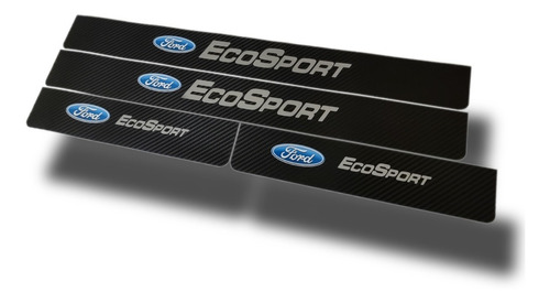 Protector Cubre Zócalo Carbono Ford Ecosport Linea Vieja