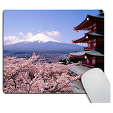 Cerezos Flor Alfombrilla De Ratón Monte Fuji Japón Di...