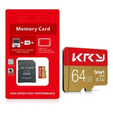 Cartao Memoria Micro Sd 64gb Classe10 U3 + Adaptador