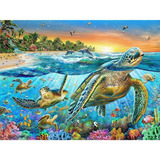 D Diamond Painting Sea Turtles Full Drill By Number Kit...