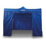 Gazebo Spinit Basic Ii Acero 3x3 Puerta Cierre Estacas Bolso Color Azul