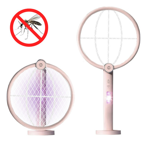 Raquete Mata Mosquito Dobrável Elétrica Recarregável Usb