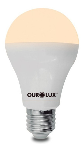 Kit 10 X Lampada Bulbo Super Led Ourolux 12w 3000k Branco Q