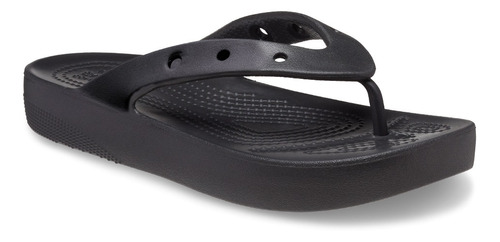 Sandalia Crocs Classic Platform Flip Flop Mujer Black