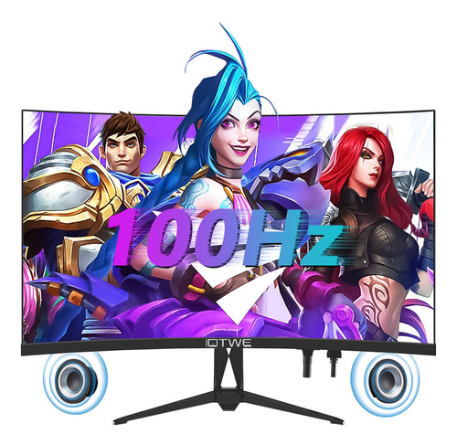 Monitor Gamer Curvo Pc Hdmi 2.0 Led 100 Hz 24'' Fhd Bocinas