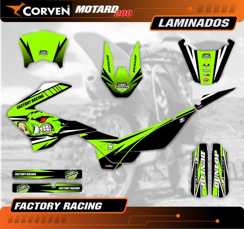 Kit Calcos - Gráfica Corven Triax Motard 200 