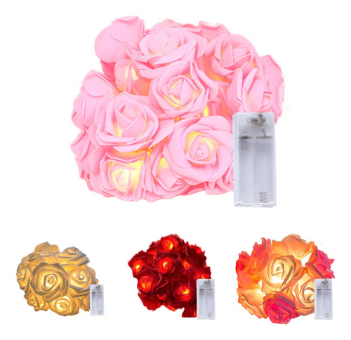 2m 10led Rosa Eterna Tiras Led Luces Led Decorativas