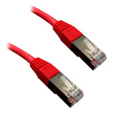 Cable Ponchado Xcase Ftp Cat 6 De 1,8 Metros Color Rojo