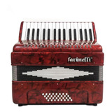 Acordeon Farinelli 1306-1r 32 Teclas 32 Bajos Color Rojo