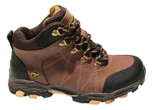 Bota Borcego Tomahawk  Lucho Kids Cuero Vacuno Trekking Dep