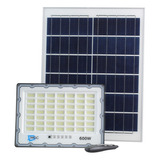Refletor Solar Led 600w Placa Bateria Prova D'água Luminária