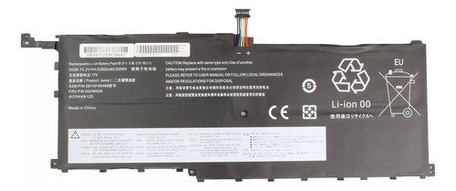 Bateria Compatible Con Lenovo Thinkpad X1 Carbon 4th Litio A