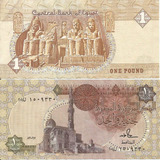 Cédula Egito One Pound Central Bank Of Egypto Frete Incluso!