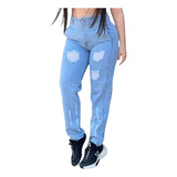 Jeans Mujer Mon Pantalon Tiro Alto Colombiano