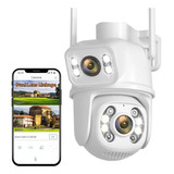 Cámara De Seguridad Wifi Foco 360° Exterior 8mp Alexa Alarma