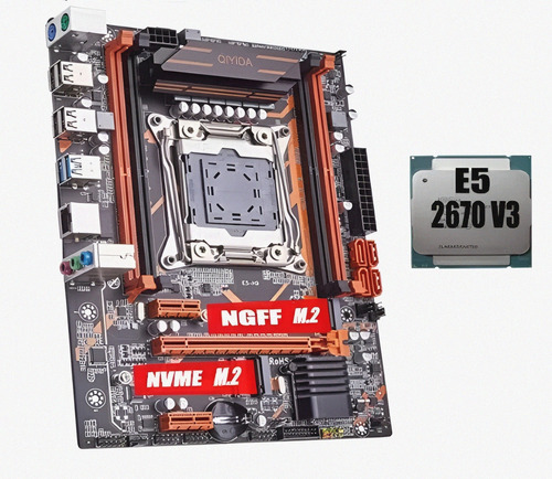Kit Placa Mãe X99 + Xeon E5-2670 V3 + 16gb Ddr4  + Cooler