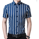 Men Striped Plus Size Shirts Business Plus Size Shirt Men