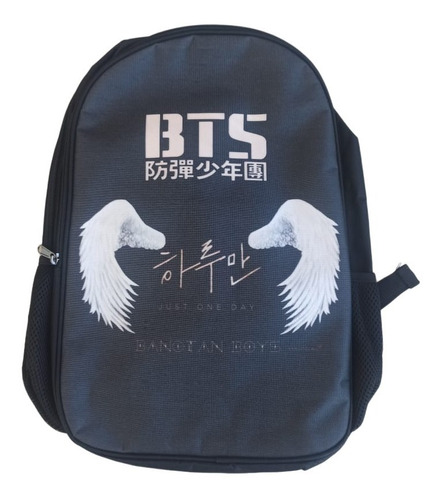 Mochila Kpop Bts Bangtan Urbana Escolar C/ Entrada Para Fone