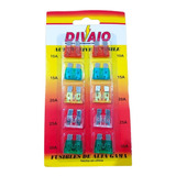 Kit Blister 10 Fusibles Planos Surtidos Auto Camion T105s