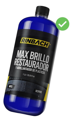 Abrillantador Y Restaurador Plásticos Rinbach® 1lt Envío