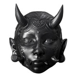 Máscara Japonesa Gueixa Com Hannya (resina Uv) - Decoração