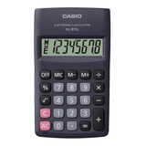 Calculadora De Bolsillo Casio Hl815l De 8 Dígitos, Color Negro