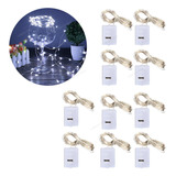 10pcs Luces Led Cadena 3m 30 Led A Pilas Decoración Hogar